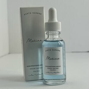 Earth Harbor Marina Biome Brightening Ampoule Spirulina & Blue Tansy  New